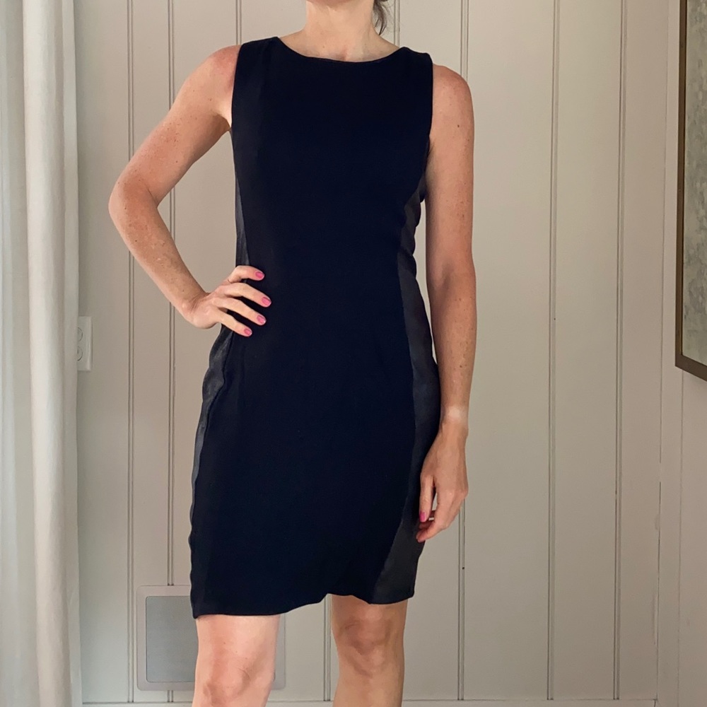 Velvet black bodycon dress. Size M